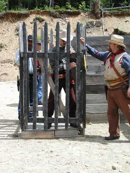 Sixgun Swanzey Slim starting to break out of jail with Rusty Marlin timing ...