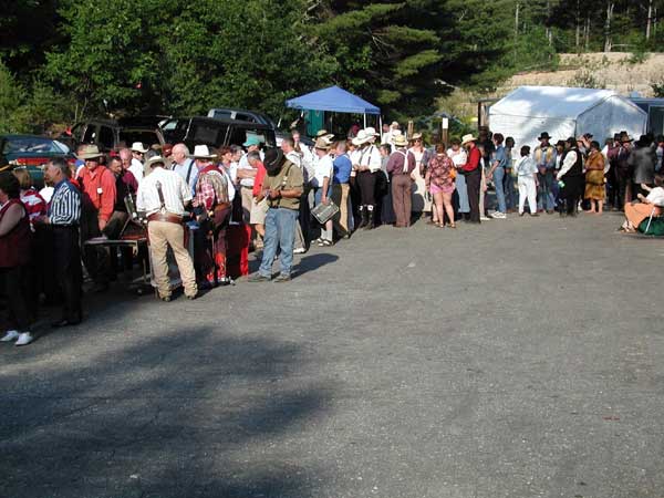 Chow line in action.