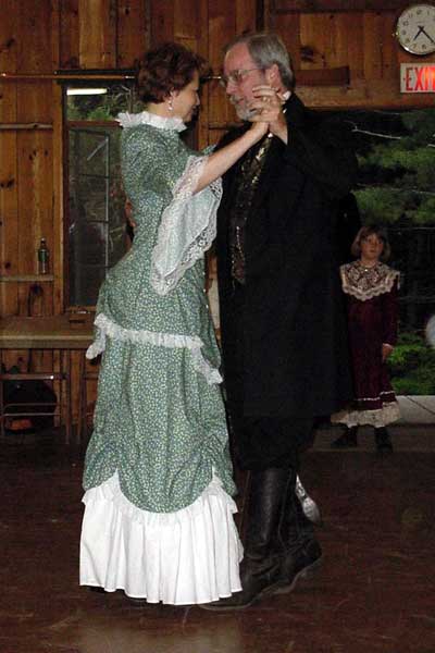 The Johnson's dancing at the Governor's Ball.