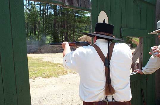 Smokey Sue shooting rifle.