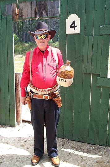 U B Mountain with his jug.