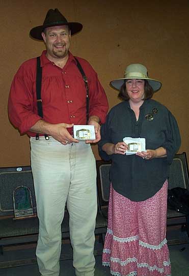 Pistol Packin' Punky with Jake Mountain after winning the 2004 SASS NH State Championship.