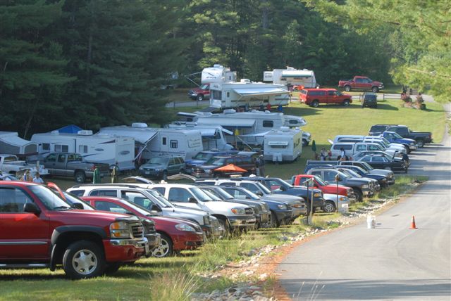 Some of the campers and cars ...