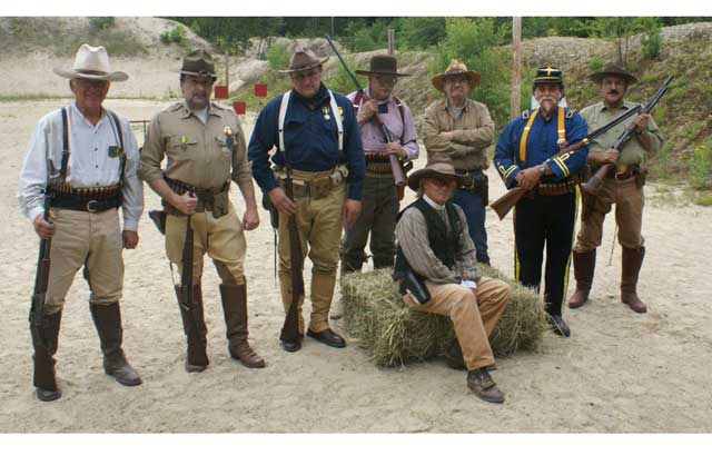 Wild Bunch shooters at the 2008 SASS NH State Championships.