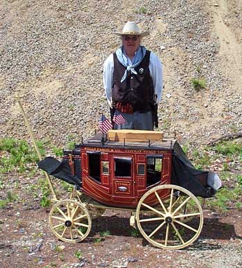 Amos-T and his famous guncart at 2003 Fracas at Pemi Gulch.