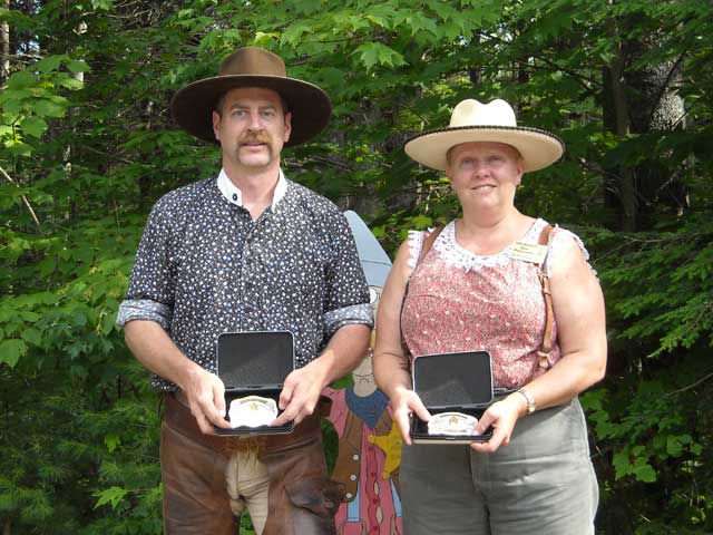 Jimmy Spurs and Crystal Creek Chris - 2009 SASS NH State Champions.