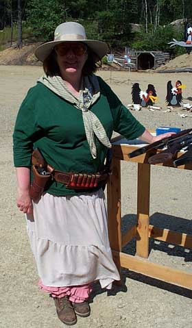 Pistol Packing Punky at Pemi Gulch in July 2002.